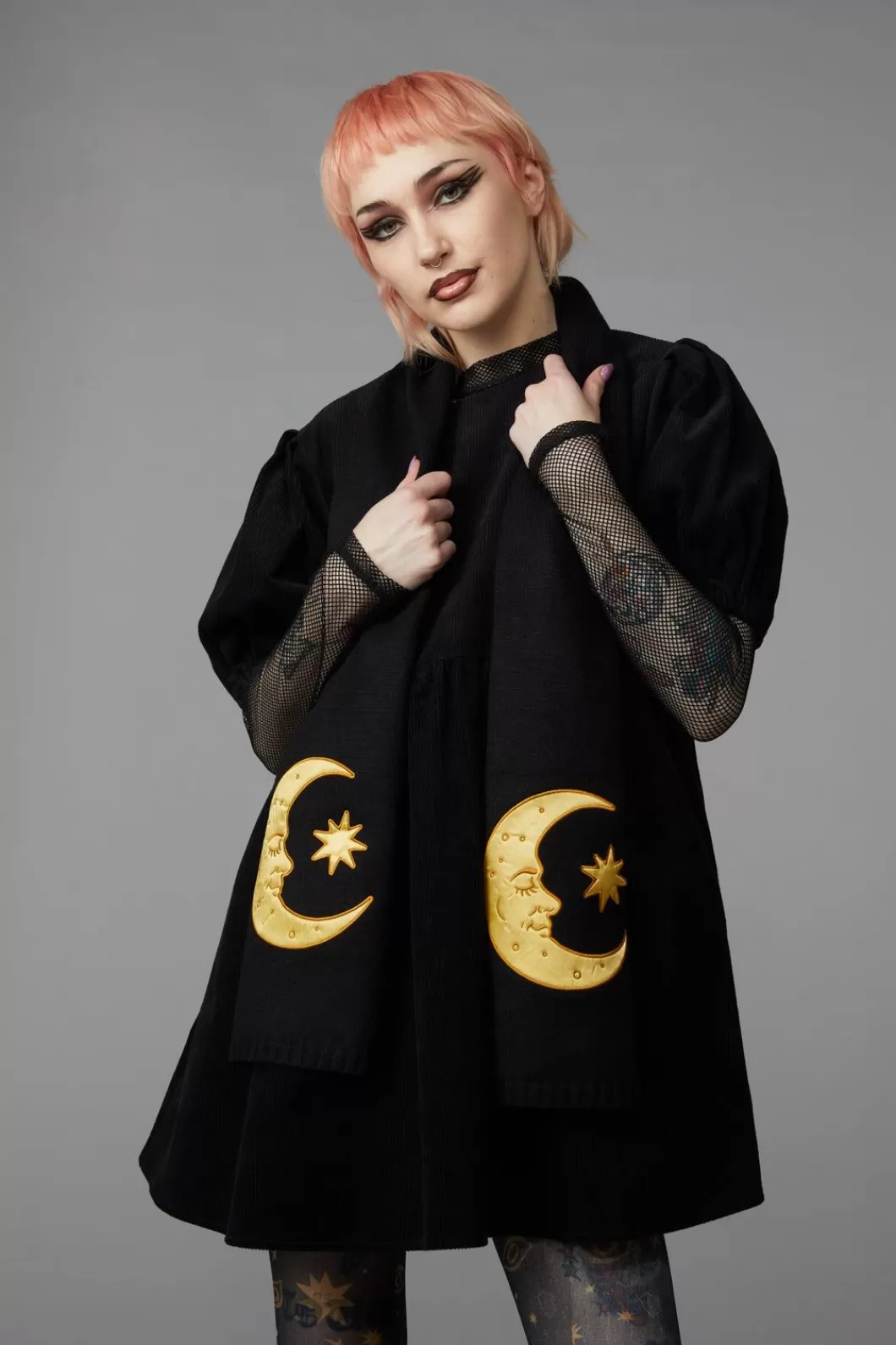 Scarves & Bandanas<Black Friday Celestial Applique Knit Scarf