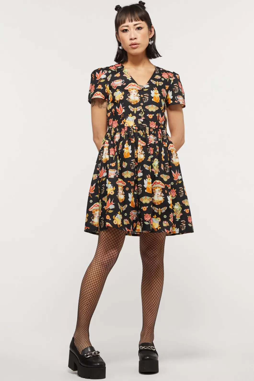 Dresses & Pinafores<Dangerfield Cottagecore Tattoo Dress