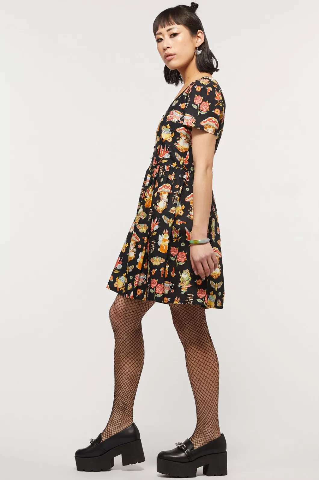 Dresses & Pinafores<Dangerfield Cottagecore Tattoo Dress