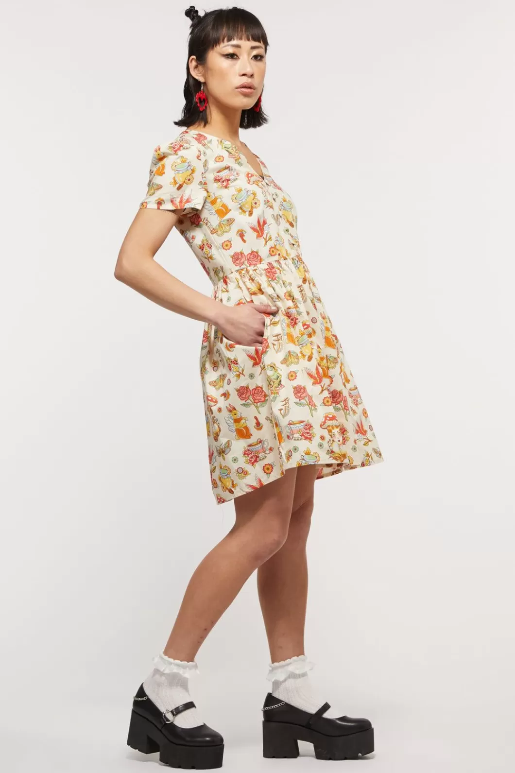 Dresses & Pinafores<Dangerfield Cottagecore Tattoo Dress