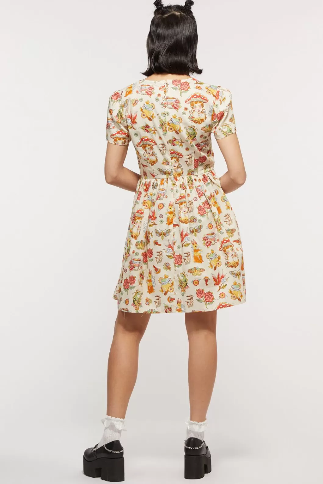 Dresses & Pinafores<Dangerfield Cottagecore Tattoo Dress