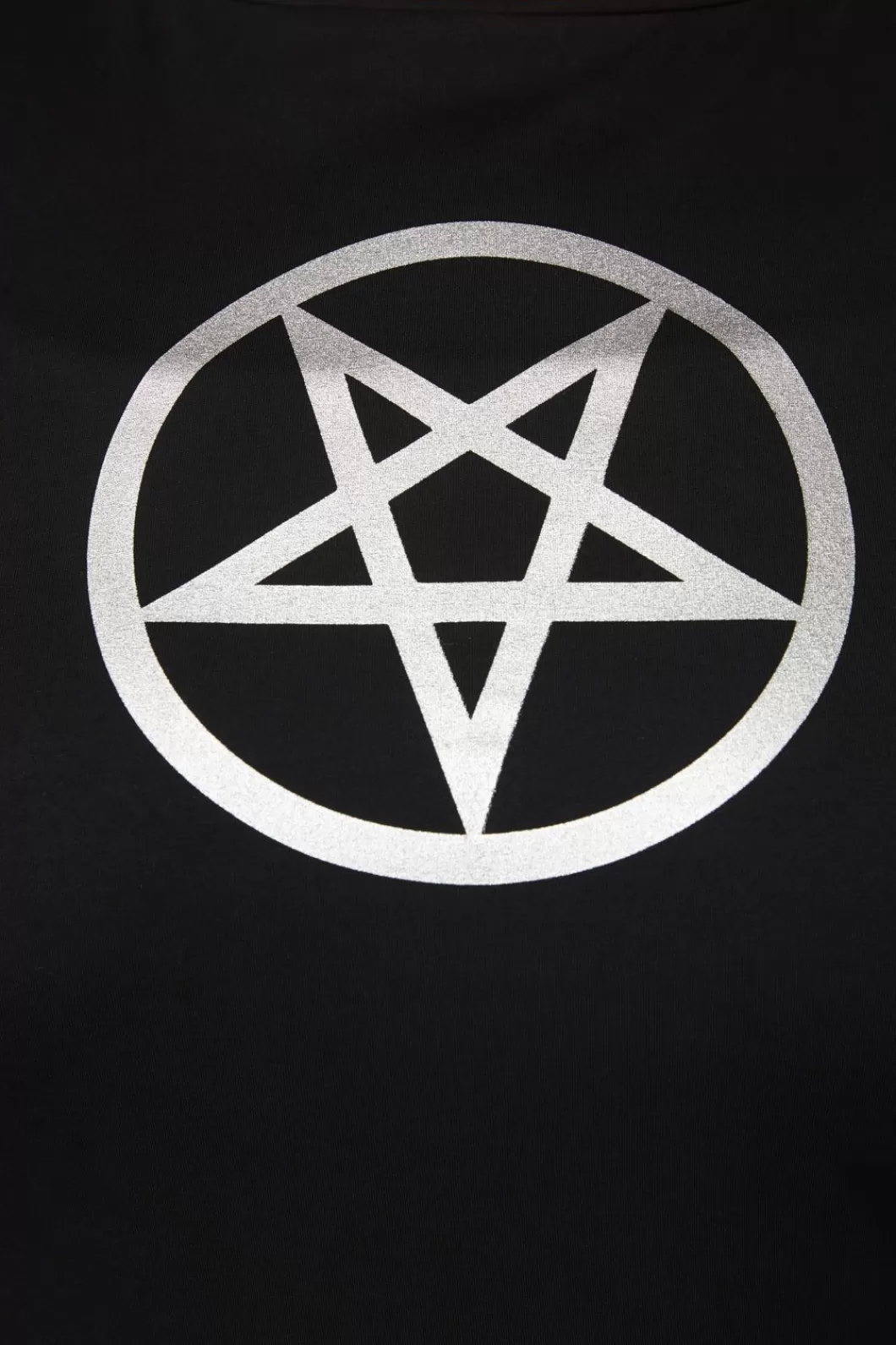 Curve Tops & Blouses<Dangerfield Curve Pentagram Contrast Mesh Top