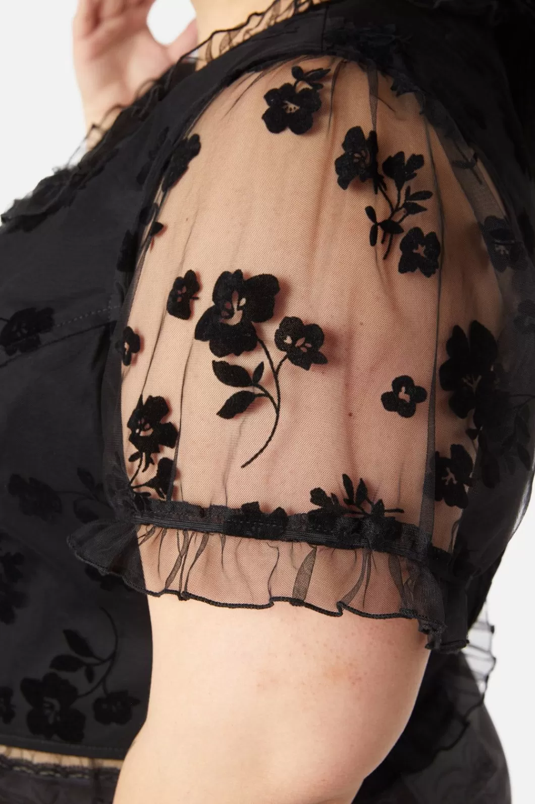 Curve Tops & Blouses<Dangerfield Curve The Manor Lace Corset Top