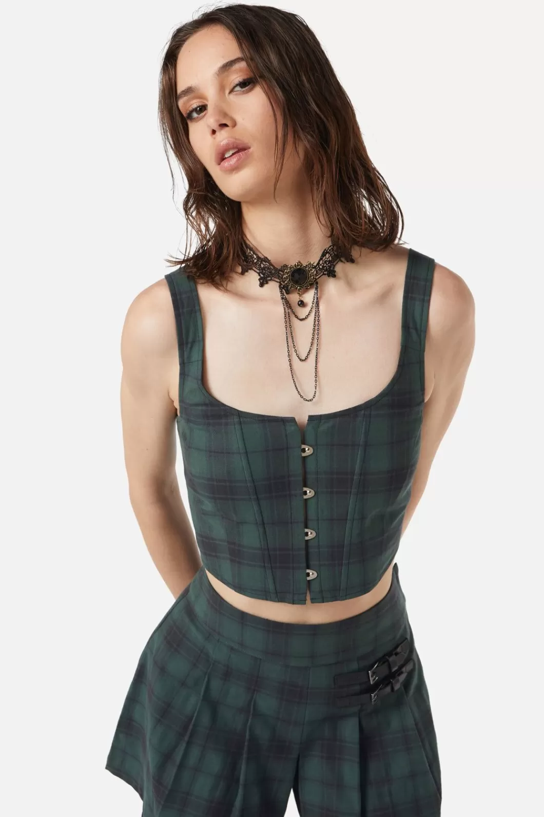 Corsets & Harnesses<Dangerfield Social Class Tartan Corset