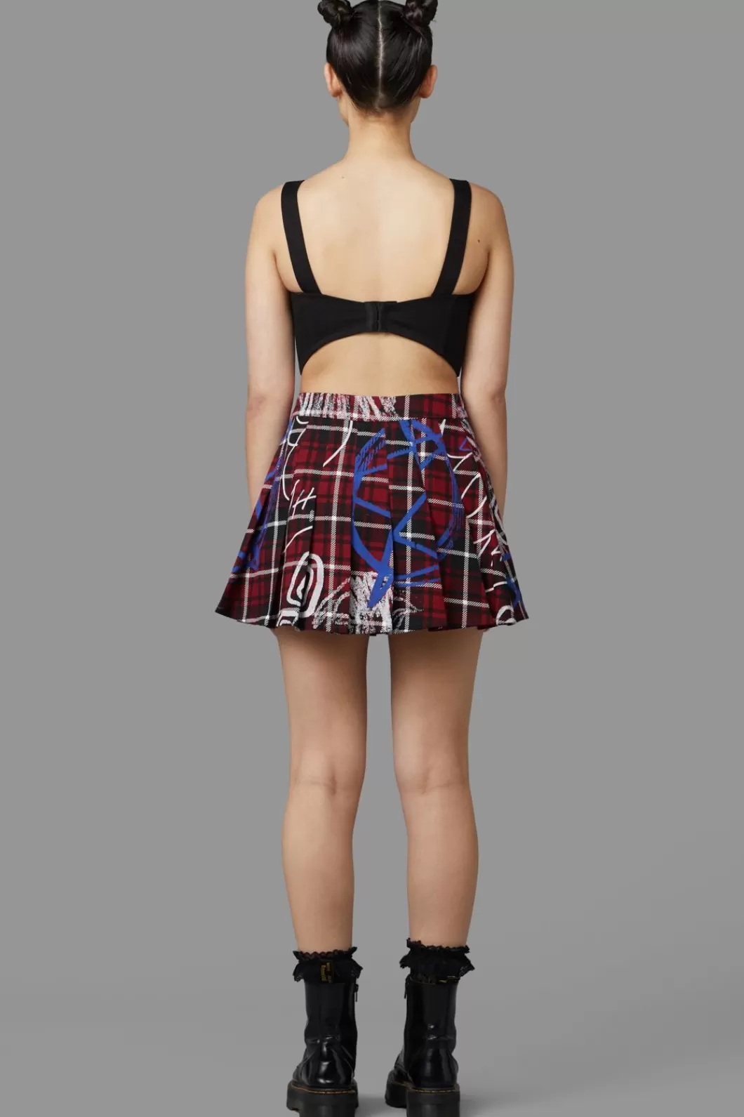 Blouses & Tops<Black Friday Tag Tartan Corset Top